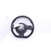 2010-2012 Audi R8 Leather 3 Spoke Steering Wheel Paddle Shifters Has Scuffs OEM