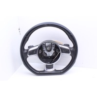 2010-2012 Audi R8 Leather 3 Spoke Steering Wheel Paddle Shifters Has Scuffs OEM