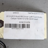 2010-2013 Audi R8 Driver Left Front Brake Caliper 420615107B OEM Used