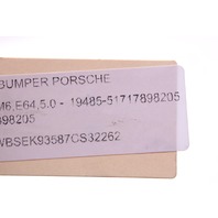 2006-2010 BMW M6 E64 Front Fender Liner Left Driver - 51717898205 OEM