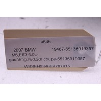 2006 BMW M6 E63 Floor Speaker Subwoofer - 65136919357 OEM