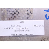 2005 BMW M3 S54 Engine Computer Module ECU ECM DME 6 Speed Manual OEM