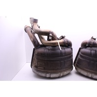 2005-2008 Porsche 911 997 Eisenmann Valved Sport Exhaust Mufflers Dents OEM