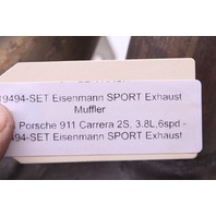 2005-2008 Porsche 911 997 Eisenmann Valved Sport Exhaust Mufflers Dents OEM