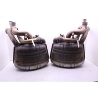 2005-2008 Porsche 911 997 Eisenmann Valved Sport Exhaust Mufflers Dents OEM