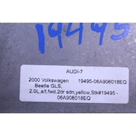2000 2001 Volkswagen Beetle 2.0 Engine Computer Module ECU ECM DME 06A906018EQ