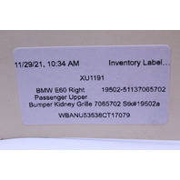 2004-2010 BMW 525i 530i 535i 545i 550i M5 Kidney Grille Right OEM