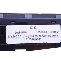 2004 2005 2006 BMW M3 Convertible Top DSC Seat Heater Switch 6925521 OEM