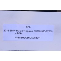 2015-2020 BMW M2 M3 M4 S55 Engine Motor Twin Turbo 3.0 65K OEM