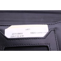 2015 BMW 228i F22 Coupe Owner's Manual and Case