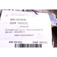 2012-2016 BMW M5 M6 Left Rear Spindle Knuckle Hub 33322284141 OEM