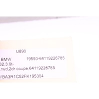 2015 BMW 435i Radio Climate Temperature Control Surround Bezel 9226785 OEM