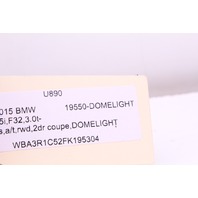 2014-2016 BMW 435i Coupe Overhead Dome Map Reading Light Console OEM