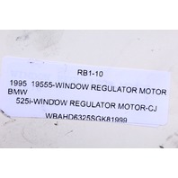 1995 BMW 525i Right Rear Window Regulator Motor 1391791 OEM