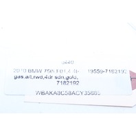 2009-2012 BMW 750i Right Rear Bumper Reflector 63147182192 OEM