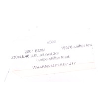 2001-2006 BMW 330ci 3.0 Automatic Wood Grain Shift Knob OEM