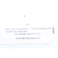 1997-2001 Porsche 911 Boxster Left Dash Switch Plate Bezel 99655223301 OEM