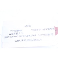 2014-2016 BMW 228i F22 Climate Control Trim Bezel 9338772 - Gloss Black OEM