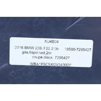 2014-2017 BMW 228i 230i M2 M235i M240i Tail Light Left OEM