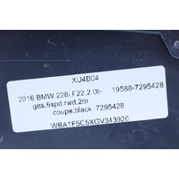 2015-2016 BMW 228i 230i M2 M235i M240i Tail Light Lamp Right OEM