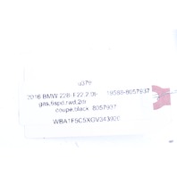 BMW 228i 230i M2 M235i M240i Front Left Driver Interior Sun Visor 51448057937 OEM