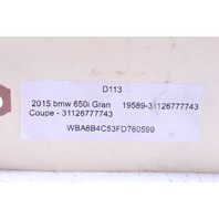 BMW 535i 550i 640i 650i Alpina B6 Front Lower Left Rearward Control Arm 31126777743 OEM