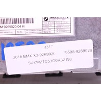 2016 2017 BMW X3 Central Information Display Monitor Info Screen OEM