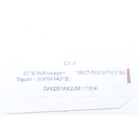 2018 Volkswagen Tiguan Headlight Switch OEM