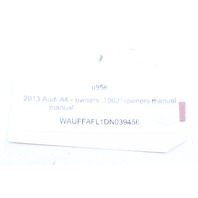 2013 Audi A4 Owner Manual and Case