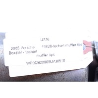 2005-2012 Porsche Boxster Cayman 987 Exhaust Muffler Tip Pipe Dual Outlet Needs Welding OEM
