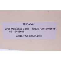 2006 Mercedes Benz E350 W211 Battery Load Control Module A2115408645 OEM