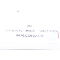 2013 2014 BMW X6 Rear Trunk Emblem Badge 51147196559 OEM