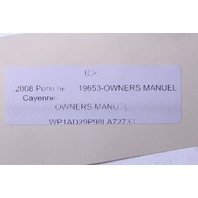 2008 Porsche Cayenne GTS 957 Owners Manual OEM