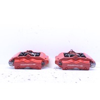 2008 2009 2010 Porsche Cayenne GTS Rear Brake Caliper Set Pair Brembo Red OEM