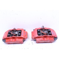 2008 2009 2010 Porsche Cayenne GTS Rear Brake Caliper Set Pair Brembo Red OEM