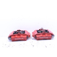 2008 2009 2010 Porsche Cayenne GTS Rear Brake Caliper Set Pair Brembo Red OEM