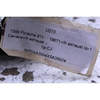 2002-2004 Porsche 911 996 Exhaust Muffler Tip X50 EP4120 Right OEM