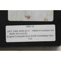 2007-2010BMW X5 4.8 Engine Computer Module ECU ECM DME Immobilizer Key Fob