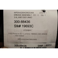 2002 2003 2004 Porsche 911 996 Engine Motor 3.6 Dropout Outright 65k OEM