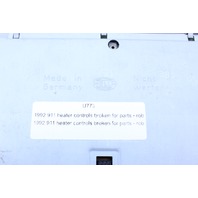 Porsche 911 964 993 Heater Control Climate Sold As Is Unknown Year & Part Number