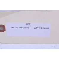 2000 BMW E39 M5 Owner's Manual OEM