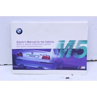 2000 BMW E39 M5 Owner's Manual OEM