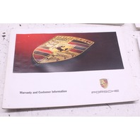 2002 Porsche 911 996 Owner's Manual Packet Case