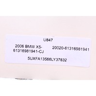 2004-2006 BMW X5 Homelink Garage Door Switch - 61316981941 OEM