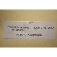 2007 2008 Mercedes Benz E63 Rear Sam Fuse Relay Box - 2115455301 OEM