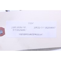 2005 BMW M3 Left Grille Kidney Driver 8208667 OEM