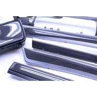2013 2014 2015 2016 BMW M5 Carbon Fiber Dash Door Console Trim Has Cracks OEM