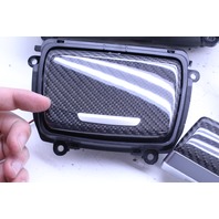 2013 2014 2015 2016 BMW M5 Carbon Fiber Dash Door Console Trim Has Cracks OEM