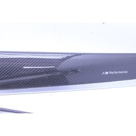 2013 2014 2015 2016 BMW M5 Carbon Fiber Dash Door Console Trim Has Cracks OEM