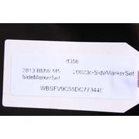 2012-2016 BMW M5 Fender Side Marker Light Lamp Grille Right Left Set 51657266475 OEM